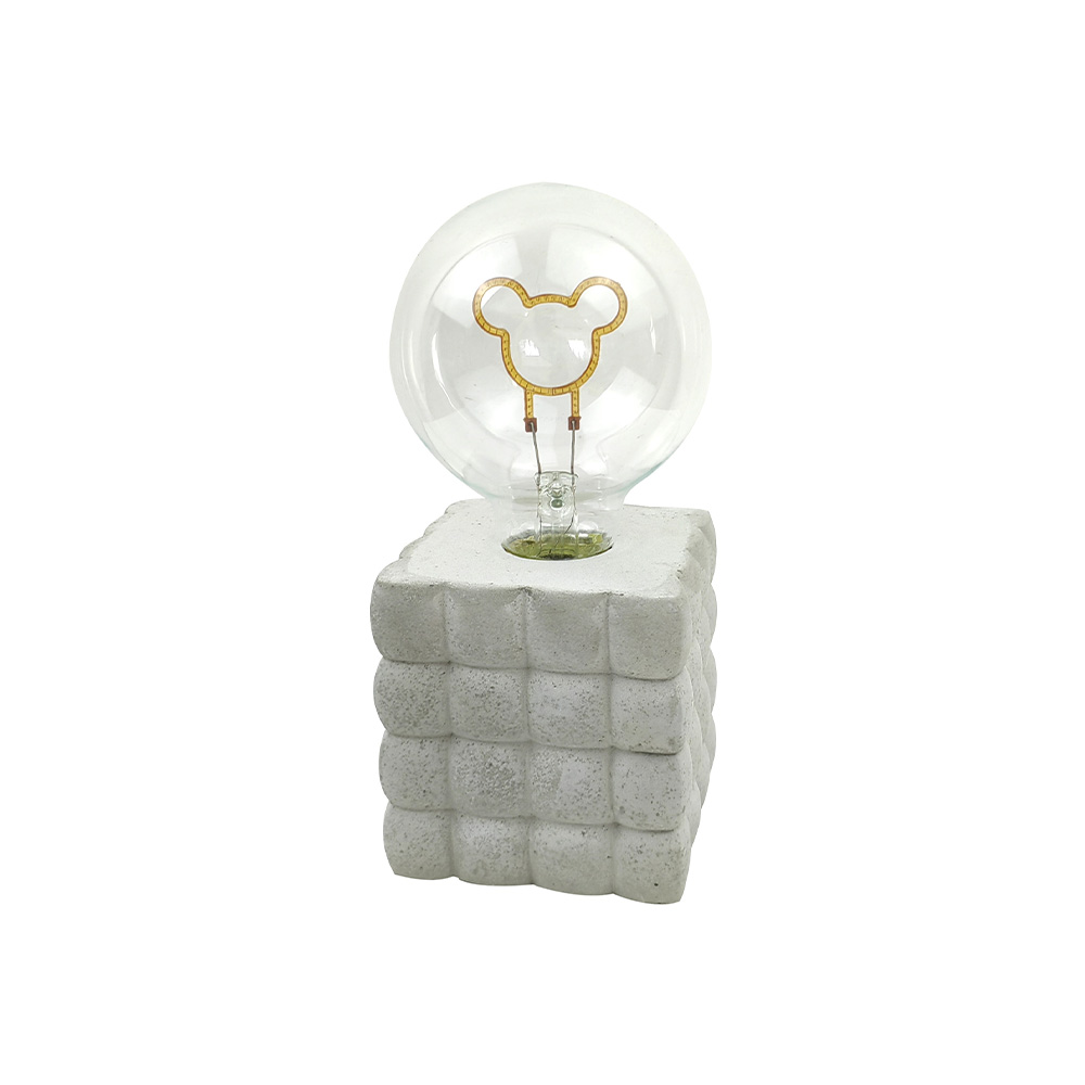 Đèn bàn đèn LED mờ có kết cấu xi măng